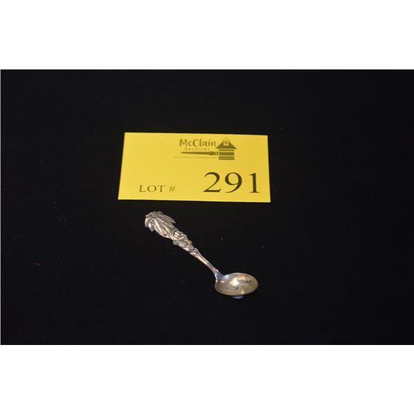 STERLING SILVER HAWAIIAN SOUVENIR SPOON, DIAMOND HEAD, HONOLULU