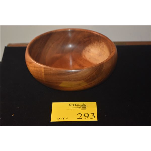 KOA WOOD BOWL, MARKED KANE'S OF HAWAII (9 1/4" X 3 1/2")