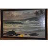 Image 6 : FRAMED OIL ON CANVAS, SEASCAPE; SIGNED WM. BLACKMAN (58" X 40")