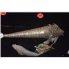 Image 2 : COLLECTION OF ARTICULATED SILVER & ENAMEL FISHES (2" TO 9") (4 PCS)