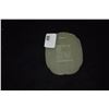 Image 3 : CHINESE NEPHRITE JADE PLAQUE MONKEY & CHOP W/STAND (2 1/8" X 1 5/8")