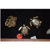 Image 2 : SILVER & KARAKANE BRONZE ARTICULATED TURTLES & CRAB (SIGNED) (3 PCS)