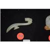 Image 2 : ANTIQUE CHINESE NEPHRITE JADE DRAGON BELT HOOK (3")