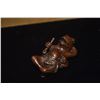 Image 3 : BOXWOOD & IRONWOOD NETSUKES; SIGNED (4 PCS)