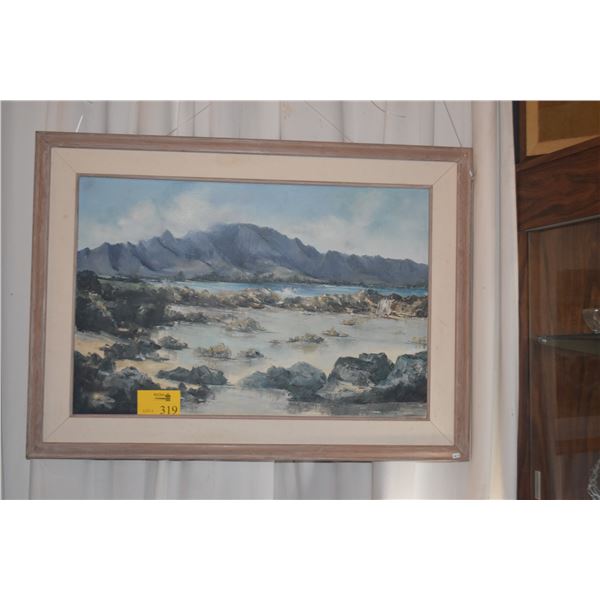 FRAMED ORIGINAL OIL ON CANVAS; SIGNED FETTIG (BEVERLY) (44" X 32 1/4")