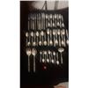 Image 1 : STERLING SILVER FLATWARE W/CASE (1,338 GTW) (43 PCS)