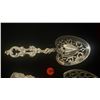 Image 4 : ANTIQUE STERLING SILVER OPENWORK SERVING SPOONS (161 GTW) (2 PCS)