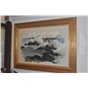 Image 4 : FRAMED ORIGINAL OIL ON CANVAS, "DAZZLING SURF"; SIGNED CONKLIN (PIL SOON) (44" X 22")