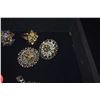 Image 4 : STERLING SILVER COLORED STONE PENDANT, BRACELET, RINGS & EARRINGS (123.6 GTW) (5 PCS)