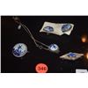 Image 3 : STERLING SILVER DELFT PORCELAIN JEWELRY LOT (5 PCS)