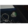 Image 2 : STERLING SILVER TURQUOISE SET & FASHION JEWELRY (5 PCS)