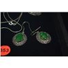 Image 3 : STERLING SILVER TURQUOISE SET & FASHION JEWELRY (5 PCS)