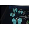 Image 4 : STERLING SILVER TURQUOISE SET & FASHION JEWELRY (5 PCS)