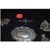 Image 3 : SILVER SEMI-PRECIOUS STONE PENDANTS & BROOCHES (SOME MARKED STERLING (72.1 GTW) (8 PCS)