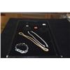 Image 1 : SILVER CUBIC ZIRCONIA NECKLACE, BRACELETS & RING (SOME MARKED STERLING) (65.5 GTW) (6 PCS)