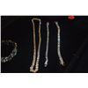 Image 4 : SILVER CUBIC ZIRCONIA NECKLACE, BRACELETS & RING (SOME MARKED STERLING) (65.5 GTW) (6 PCS)