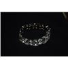 Image 5 : SILVER CUBIC ZIRCONIA NECKLACE, BRACELETS & RING (SOME MARKED STERLING) (65.5 GTW) (6 PCS)