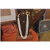 Image 1 : 10 STRAND NIIHAU SHELL LEI, LEI KUI POLOLEI MOMI KE'OKE'O SHELLS NECKLACE (PREVIOUSLY OWNED BY PRINC
