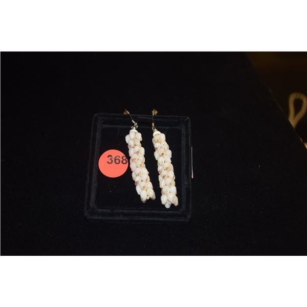 STERLING SILVER NIIHAU SHELL EARRINGS