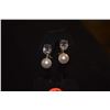 Image 2 : 14K MORGANITE & PEARL EARRINGS