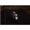 Image 3 : 14K MORGANITE & PEARL EARRINGS