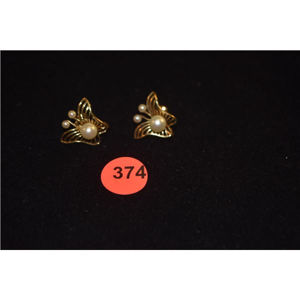 14K MIKIMOTO PEARL EARRINGS