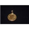 Image 2 : LIBERTY $10 GOLD COIN SET AS PENDANT IN 14K BEZEL (11.6 GTW)
