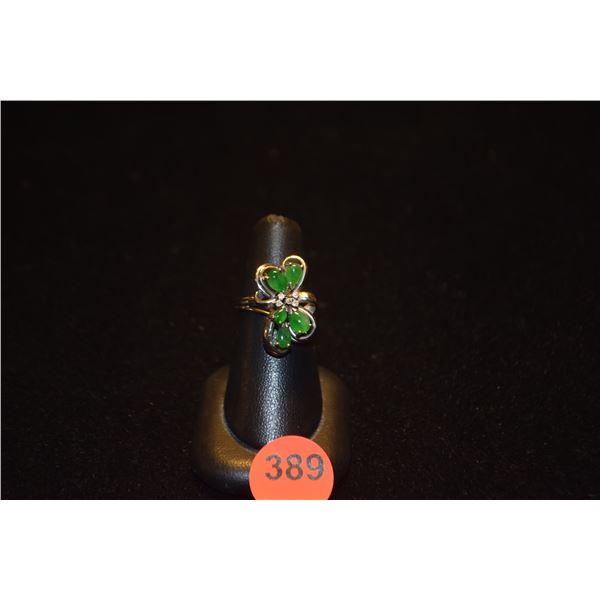 10K (TESTED) WG JADE RING (5.9 GTW)