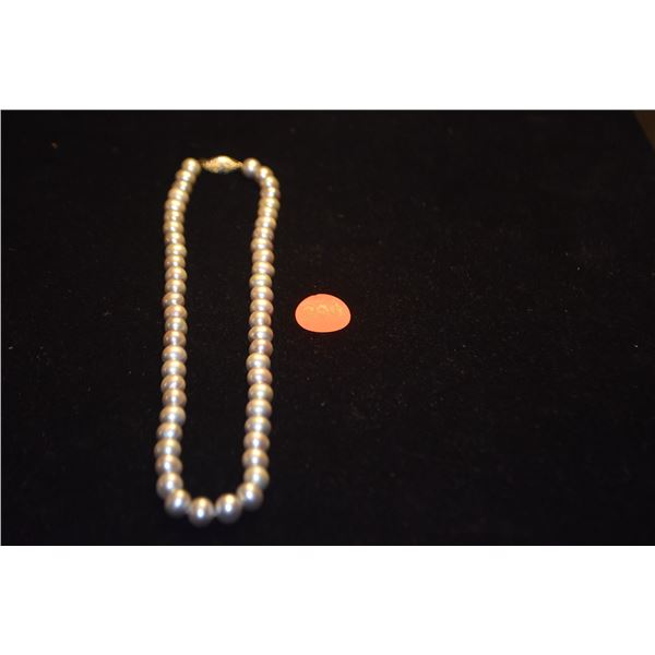 14K BLUE PEARL NECKLACE