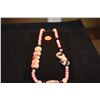 Image 1 : RHODONITE & ONYX BEAD NECKLACE