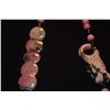 Image 3 : RHODONITE & ONYX BEAD NECKLACE