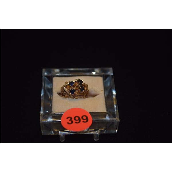 14K SAPPHIRE RING (6 GTW)