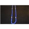 Image 3 : 14K LAPIS LAZULI BEAD NECKLACE & EARRINGS (2 PCS)