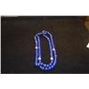 Image 4 : 14K LAPIS LAZULI BEAD NECKLACE & EARRINGS (2 PCS)
