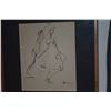Image 2 : KOA FRAMED SKETCH, JOHN YOUNG (15 3/4" X 17 3/4")