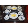 Image 1 : ROYAL COPENHAGEN BLUE FLOWER PATTERN TEAPOT, CUPS, SAUCERS, PLATES & DISH (8 PCS)
