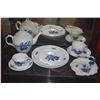 Image 2 : ROYAL COPENHAGEN BLUE FLOWER PATTERN TEAPOT, CUPS, SAUCERS, PLATES & DISH (8 PCS)