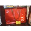 Image 1 : LOUIS VUITTON RED PATENT LEATHER "MONOGRAM VERNIS" BAG