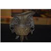 Image 2 : CHINESE SERPENTINE JADE EWER IN THE ARCHAIC MANNER (6") (DOES NOT INCLUDE STAND))