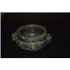Image 5 : CHINESE MIXED LOT: GREEN SPINACH COLOR CARVED CENSER & JADE HIGH RELIEF CHICKEN BONE WHITE BOWL W/ST