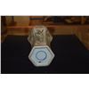 Image 5 : CHINESE PORCELAIN POLYCHROME HEXAGON VASE, BIRD & FLOWER MOTIF; SIGNED (DOUBLE BLUE RINGS & CLOUD) (