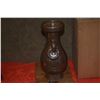 Image 3 : CHINESE COCO-BROWN MONOCHROME STONEWARE VASE W/RING HANDLES (8 1/8")