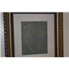 Image 2 : FRAMED INK DRAWING; MADGE TENNENT 1952 (20 3/4" X 23 3/4")