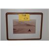 Image 1 : FRAMED PHOTOGRAPH, DESERT LANDSCAPE; SIGNED (15" X 11 1/2")