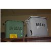 Image 1 : VINTAGE ENAMEL BREAD BOXES (2 PCS)