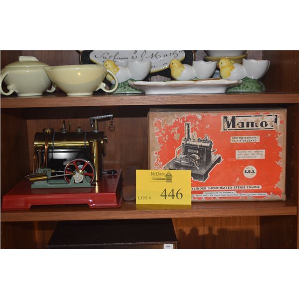 VINTAGE LIVE STEAM ENGINE MODEL W/ORIGINAL BOX