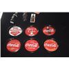 Image 3 : COLLECTION OF COKE THEMED ITEMS: NAPKIN HOLDER, PLATES, ORNAMENTS, CADDIES, MAGNET, BOX, ETC. (18 PC