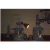 Image 2 : PAIR VINTAGE BRASS MARITIME STYLE LANTERN SCONCES (WIRED) (16 1/4")  (PAIR)