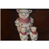 Image 4 : VINTAGE POTTERY "SMILEY PIG" COOKIE JARS & SALT & PEPPER SHAKERS (6 PCS)