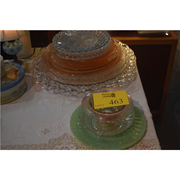 COLLECTION OF SERVING PLATTERS, PLATES & BOWLS (14 PCS)